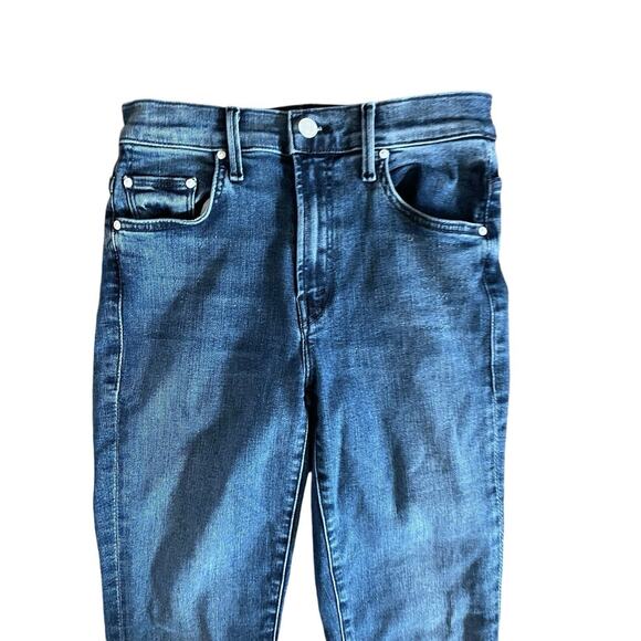 MOTHER Jeans Womens Size 24 Insider Ankle Fray Manana Mi Amor Dark Wash Denim - Picture 3 of 10